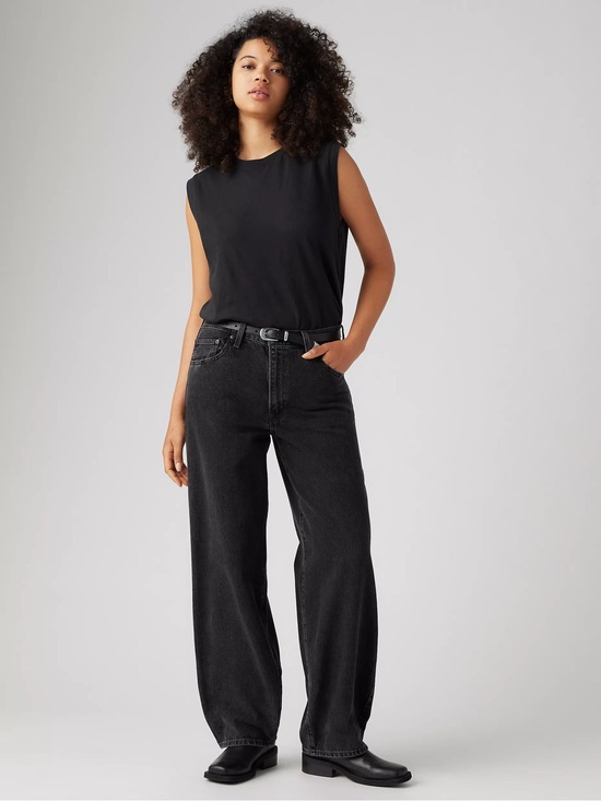 Levi's Denim - Levi’s Baggy Dad Jeans in Boot Barn (washed black) 26x32